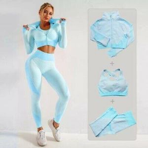Women Yoga Set Gym Clothing Female Sport Fitness Suit Running Clothes Yoga Top
