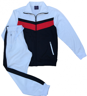 Men&#039;s Flex 2-Piece Full Tracksuit Jogging GYM Track Jacket Track Pants Suit