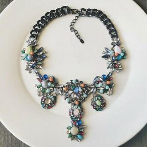 my souper תכשיטים ואבזרי ליבוש 18" New ZARA Collar Statement Necklace Gift Fashion Women Party Holiday Jewelry